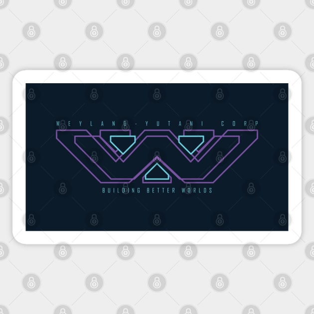 Aliens - Weyland Yutani Corp Sticker by BadBox